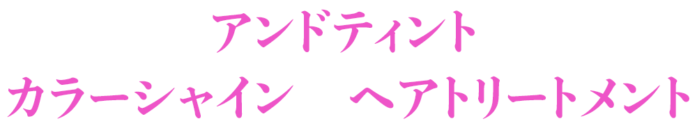 アンドティント カラーシャイン トリートメント